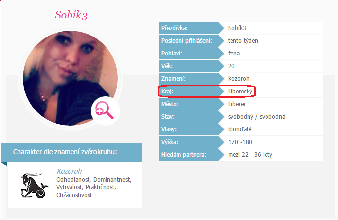 seznamka žena Liberec